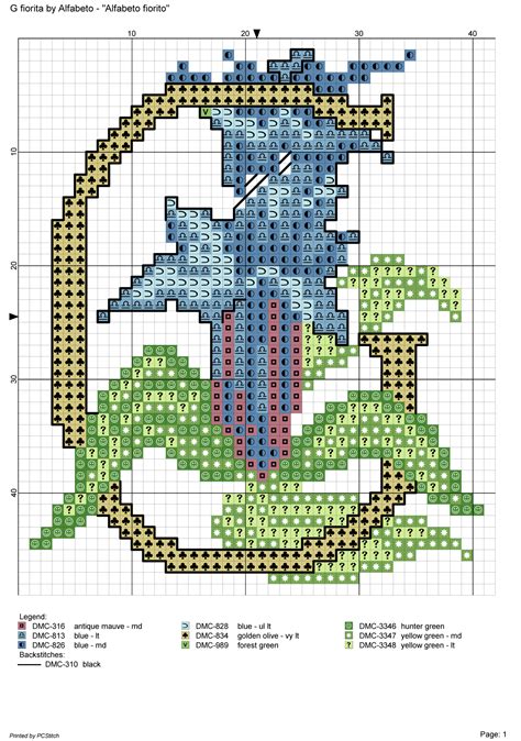 A Cross Stitch Pattern With An Image Of A Dragon