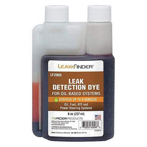 Leakfinder Leak Detection Dye Oil Based Fluids Leak Detection Dye