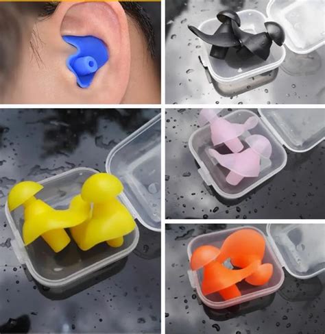 1 Pair Soft Ear Plugs Environmental Silicone Waterproof Dust Proof