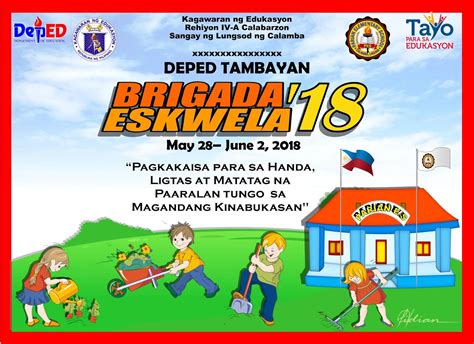 The Post Schedule Banner Design Brigada Eskwela Appeared First On