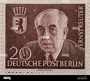 Ernst Reuter, der Bürgermeister von West-Berlin von 1948 bis 1953 ...