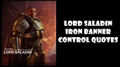 Lord Saladin, Iron Banner Quote Compilation - Destiny 2 - YouTube
