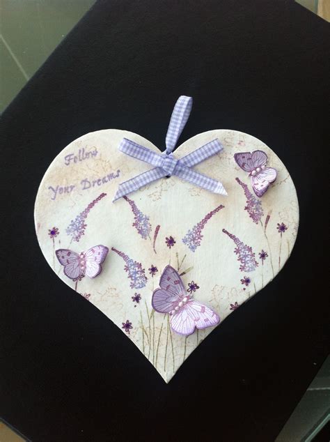 Decorated Wooden Heart Wooden Hearts Crafts Heart Crafts Wood Crafts