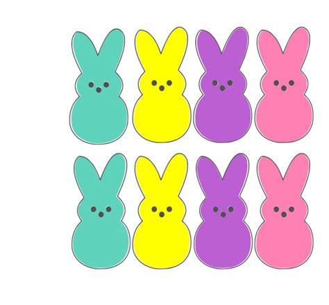 Easter Peeps Digital Download Cricut Silhouette Download