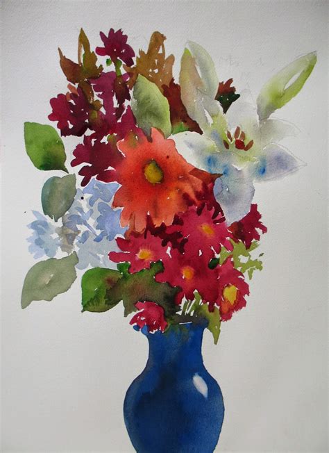 Nels Everyday Painting Watercolor Bouquet Sold