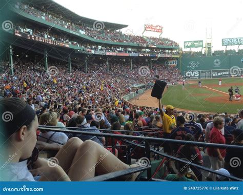Packed Fenway Park Stands Boston Red Sox Fans Editorial Image Image