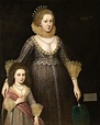 1619 Portrait of Christian, Lady Cavendish, née Bruce, later Countess ...