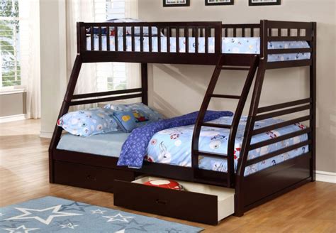 Jamie Single Double Wood Bunk Bed With Mattresses — Furniture Club