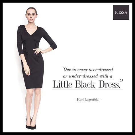 Quote From Karl Lagerfeld Little Black Dress From Nissa 2014