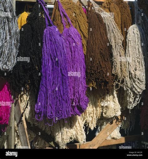 Chile Chiloe Island Dalcahue Sales Wool Colours Differently