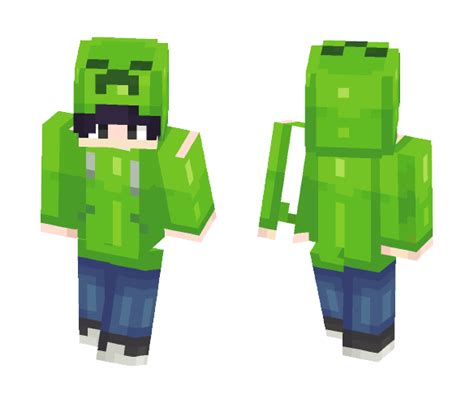 Download Blank Creeper Hoodie Minecraft Skin For Free