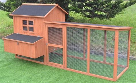 Large 87 Deluxe Solid Wood Hen Chicken Cage House Coop Huge W Run