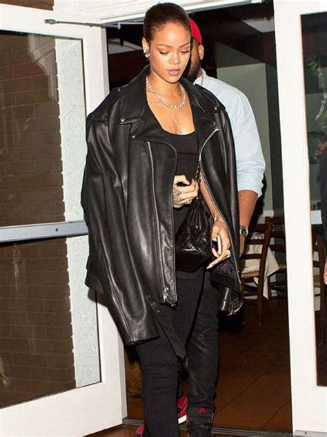 Rihanna Leather Jacket Ubicaciondepersonascdmxgobmx