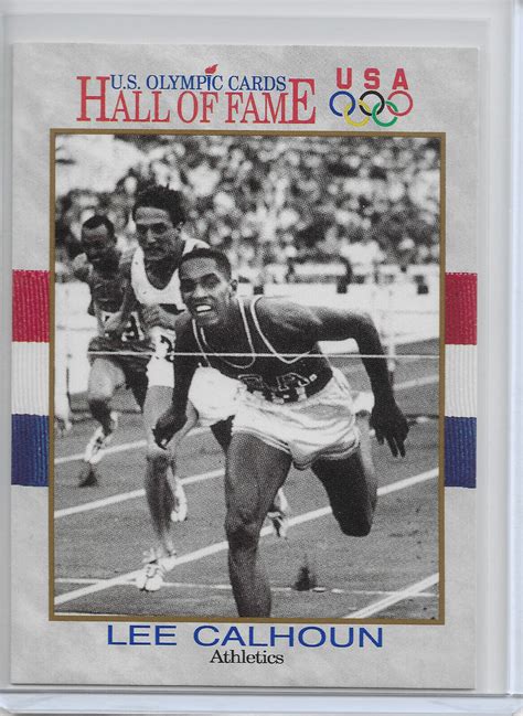 1991 Impel Us Olympic Hall Of Fame Lee Calhoun Card 81 Olympicards