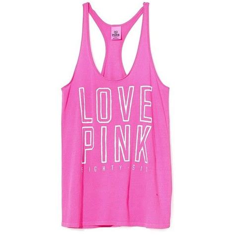 Victorias Secret Racerback Tank 15 Liked On Polyvore Featuring Tops