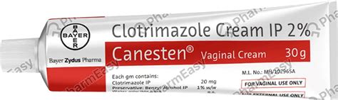 Canesten 20 Mg Vaginal Cream 30 Uses Side Effects Price Dosage