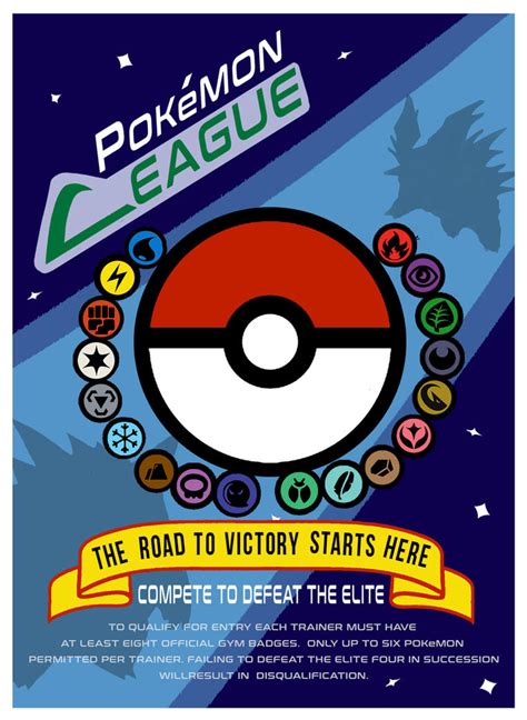 Pokemon League Poster By Imaginatorvictor On Deviantart