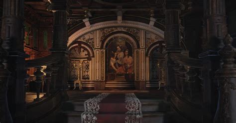 The Interior Of A Church With An Ornate Alter