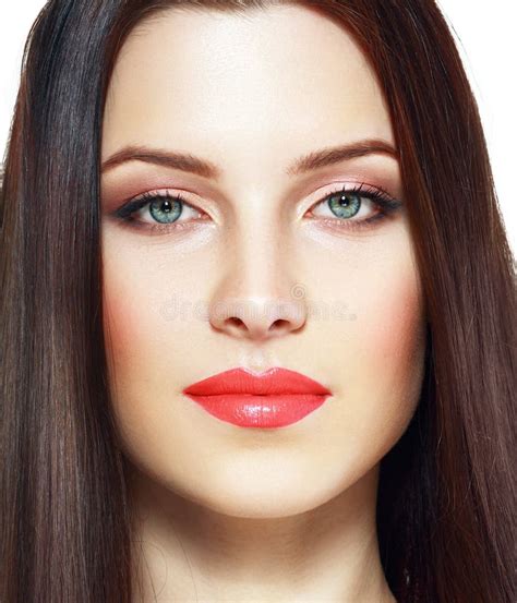Red Lips Woman Stock Image Image Of Beauty Face Complexion 39714989