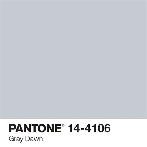 Grey Dawn Pantone Cores Paleta De Cores Coloração