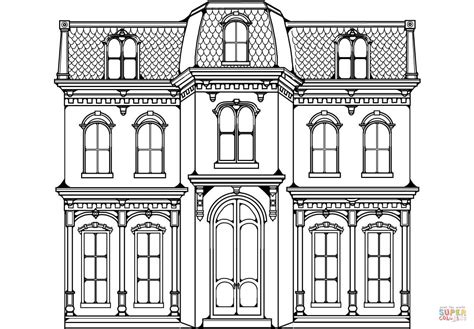 Victorian Homes Coloring Pages