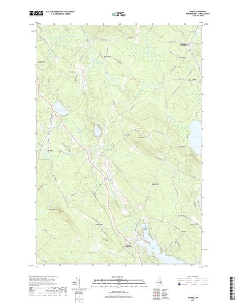 Mytopo Ossipee New Hampshire Usgs Quad Topo Map