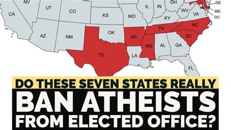 Do 7 States Really Ban Atheists From Elected Office Spoiler No