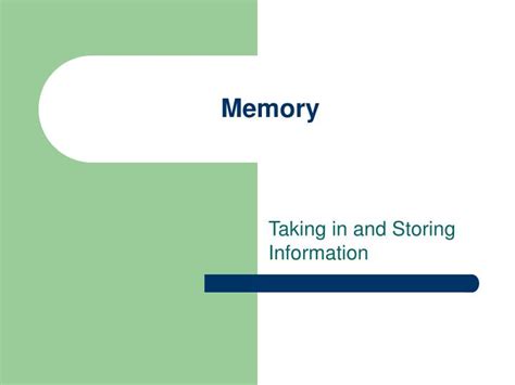 Ppt Memory Powerpoint Presentation Free Download Id6813850