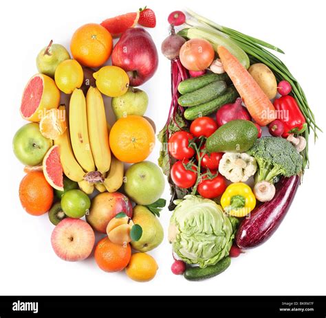 Fruits And Vegetables Cut Out Stock Images And Pictures Alamy