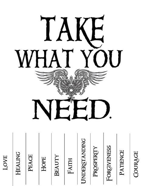 Take What You Need Sign Ready To Print Thanks To Whoever Thought Of