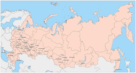 Вектор Карта России - mustcoffee