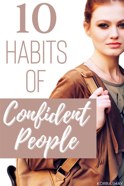 10 Habits Of Confident People Confident People Habits Confident Person