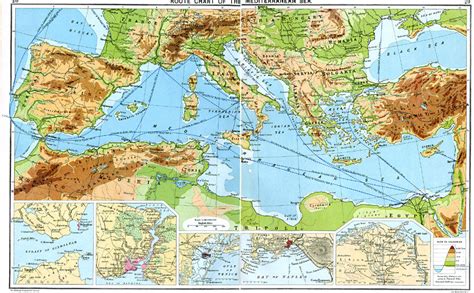 Detailed Map Of The Mediterranean