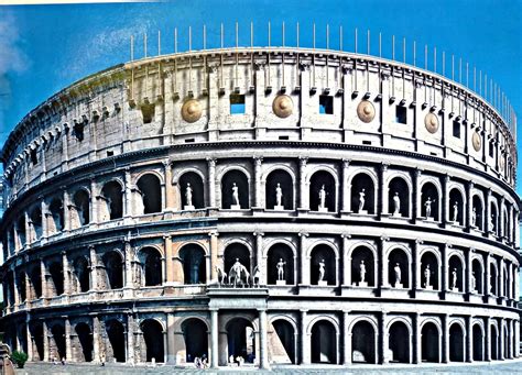 Roma Il Colosseo Al Tempo Degli Antichi Romani Rome Flickr