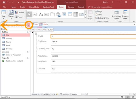 How To Create A Form From A Table In Access 2016
