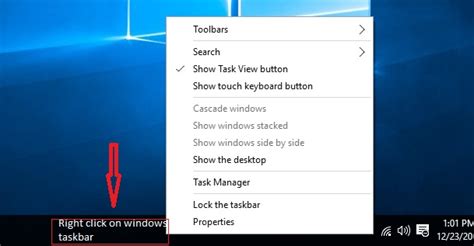 How To Use Address Toolbar Feature In Taskbar Of Windows 10