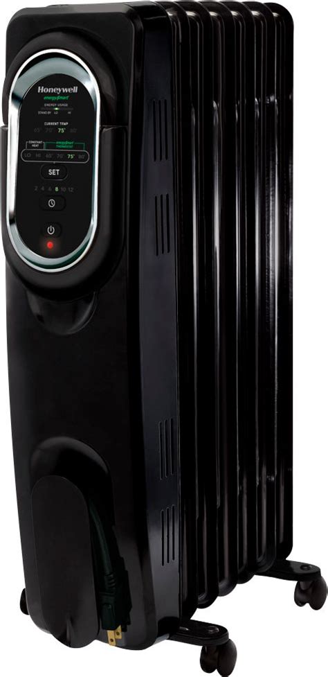Honeywell Home Energysmart Electric Radiator Heater Blackchrome Hz 789