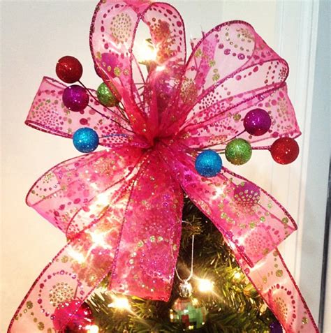 Diy Christmas Tree Bow Topper The Denver Housewife