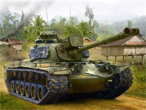 Us M48 Patton Tank Vietnam Tank Tanks Military