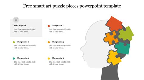 Free Smart Art Puzzle Pieces Powerpoint Template Printable Templates