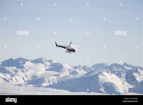 Heli Skiing British Columbia Canada Stock Photo Alamy
