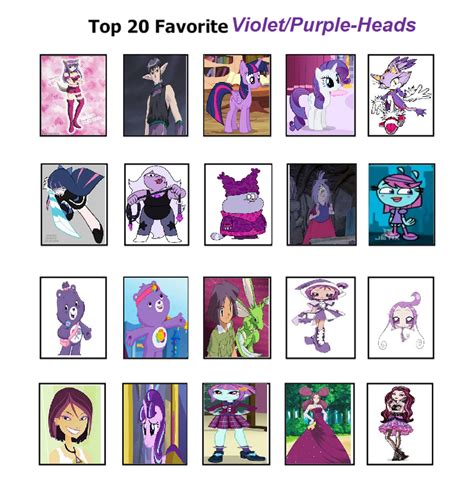 Top 20 Favorite Purplettes Redux By Britishgirl2012 On