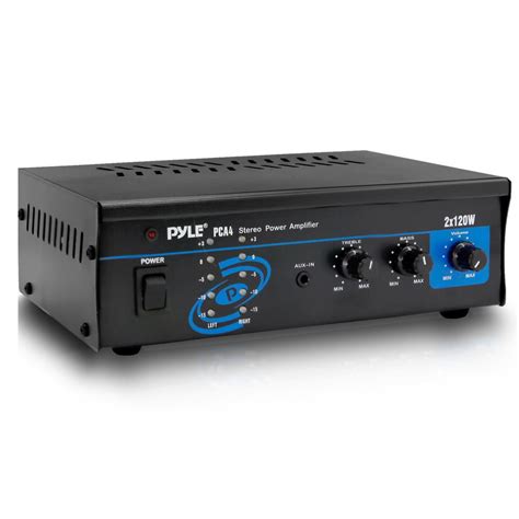 Pyle Home Pca4 240w Stereo Sound Speaker Amplifier Receiver Home Audio