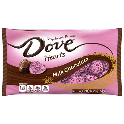 Dove Milk Chocolate Hearts Valentines Day Candy 7 Ounces Walmart