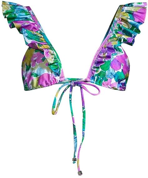 Patbo Gabi Ruffle Bikini Top Shopstyle Two Piece Swimsuits
