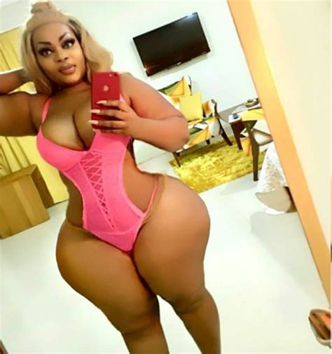 Photos Of Lady Who Claims To Have The Biggest Butt In West Africa