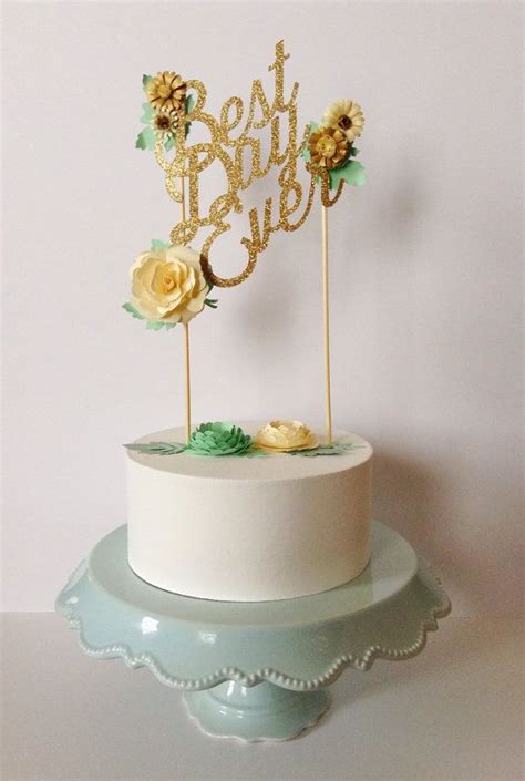 Custom Wedding Or Birthday Paper Cake Topper By Papertreats Modern