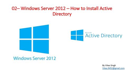 02 Windows Server 2012 How To Install Active Directory Full Step By
