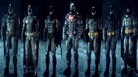 Batman Arkham Knight All Costumes Youtube