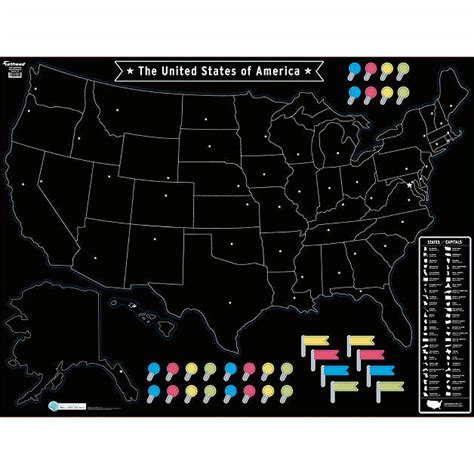 Chalkboard United States Map Wall Decal Shop Fathead For Childrens